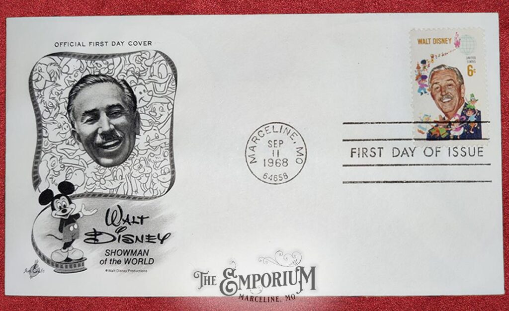1968 Walt Disney "Showman of the World" Official FDC canceled envelope - 65950 - Marceline Emporium