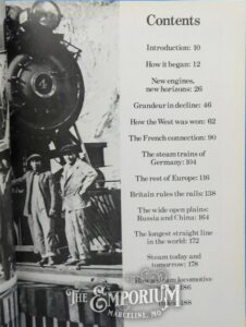 Steam Trains of the World - 72490 - contents | Marceline Emporium