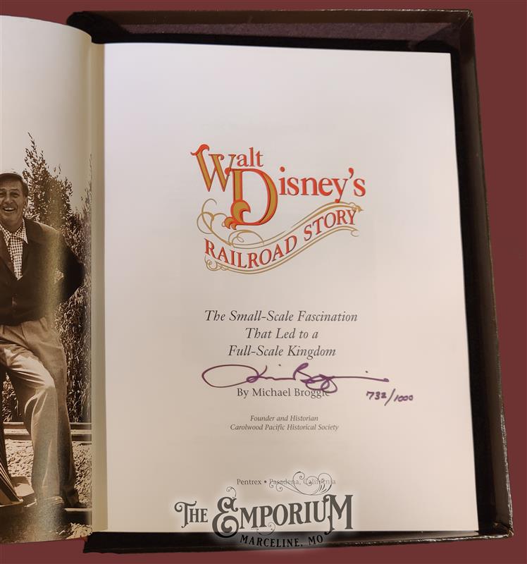 Walt Disney's Railroad Story (Special Edition) - open book - signed - 66293 | Marceline Emporium